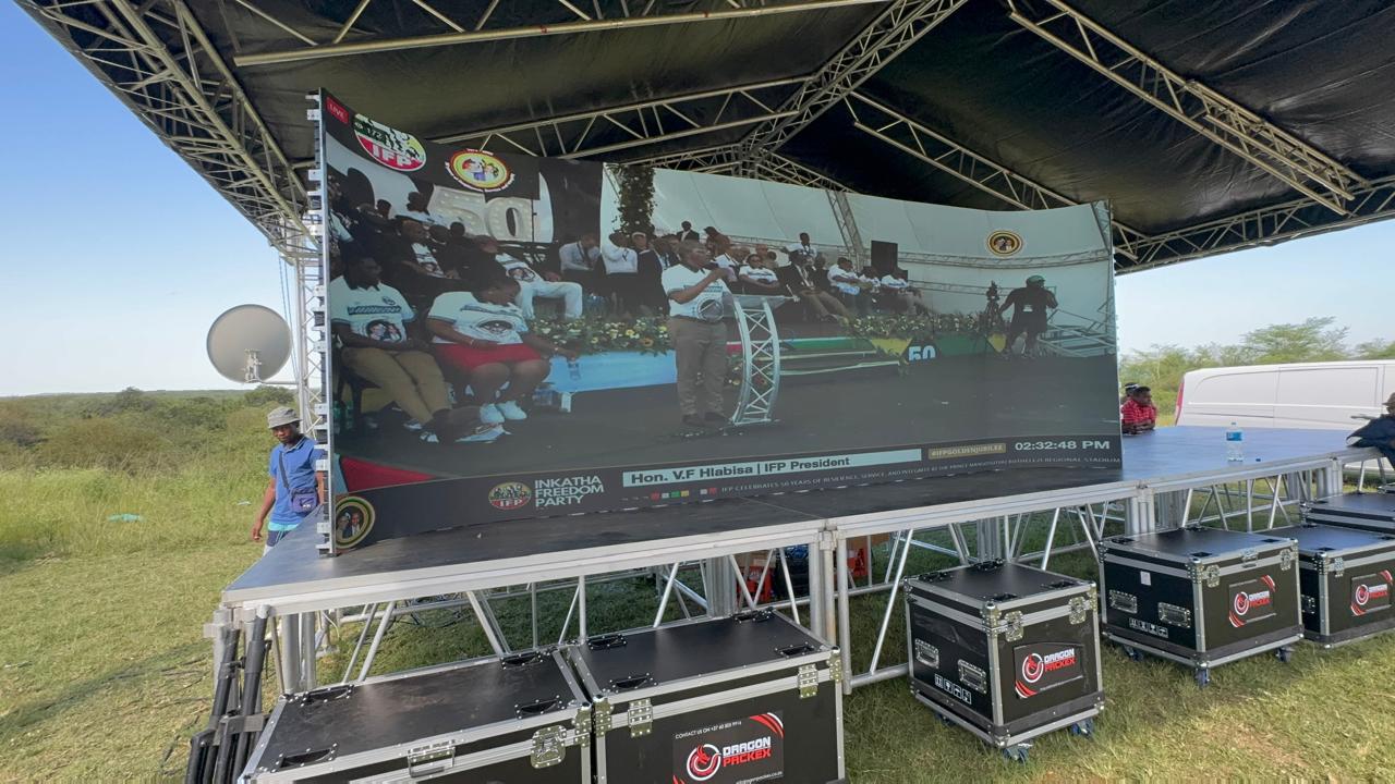 Outdoor LED screen at Ulundi Stadium